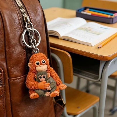 Cuddle Monkey Keychain