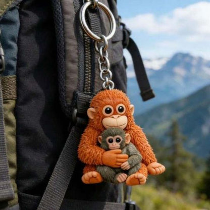 Cuddle Monkey Keychain