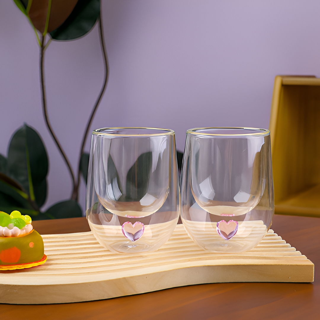 Crystal Heart Glass