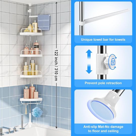 Multipurpose Bathroom Rack