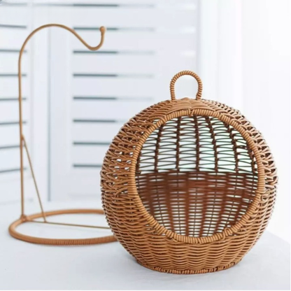 Handwoven hanging Fruit Basket