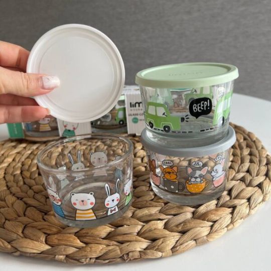 Cute Print Containers Set