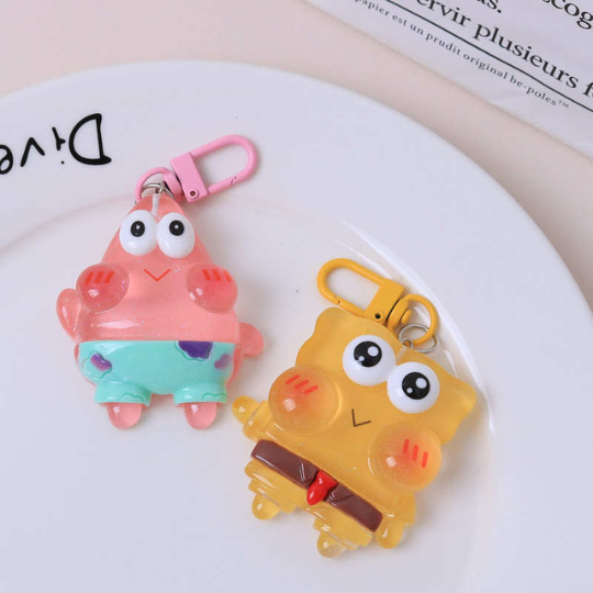 SpongeBob & Patrick Keychains