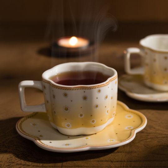Daisy Floral Teacup
