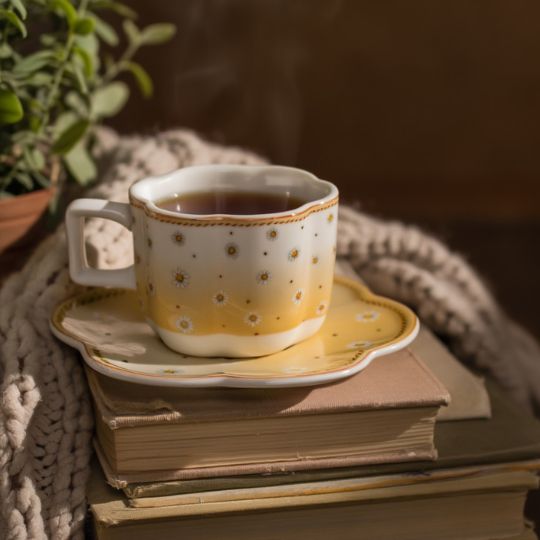 Daisy Floral Teacup