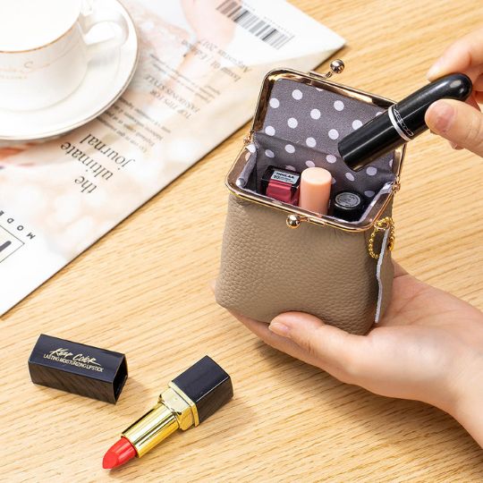Mini Leather Lipstick Case