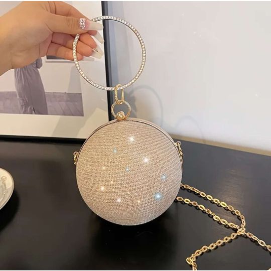 Round Glam Clutch