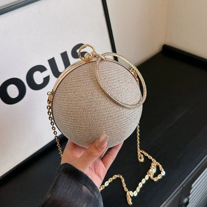 Round Glam Clutch