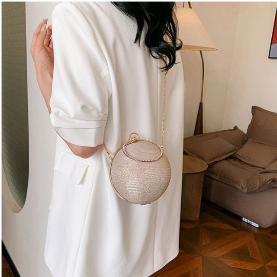 Round Glam Clutch