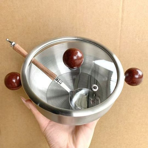 Stainless Steel Double-Handled Pot