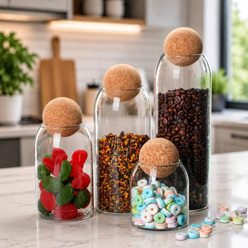 Cork Lid Pantry Storage Jar