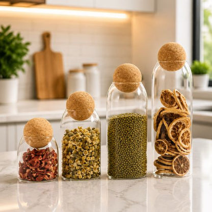 Cork Lid Pantry Storage Jar