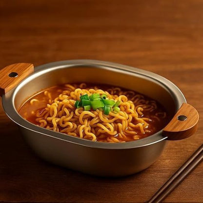 Stainless Steel Wooden Handle Bowl