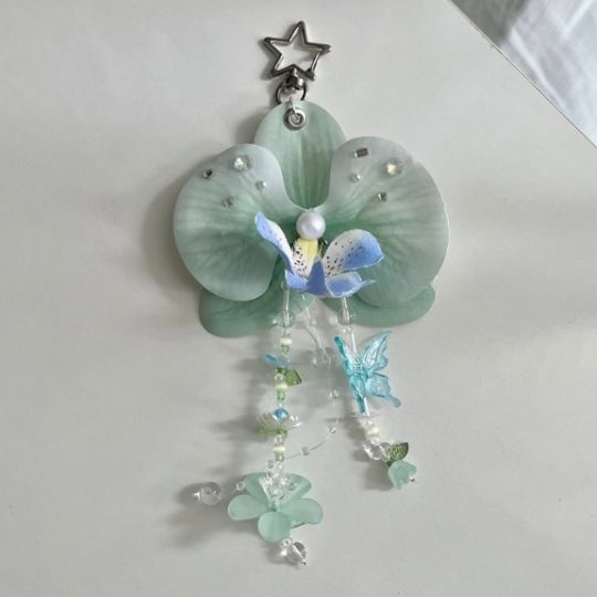 Orchid Bloom Keychain