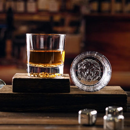 Luxury Lion Crystal Glass