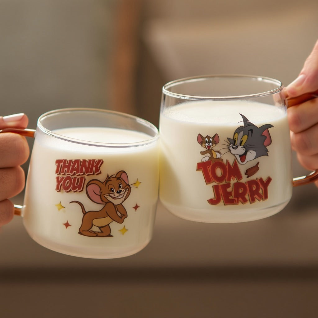 Tom and Jerry Glass Mugs
