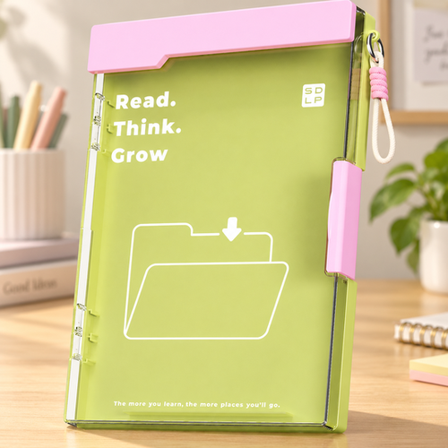 A4 Writing Board File Case on a warm study desk