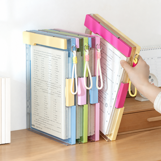 A4 writing board file cases in pastel colour styles