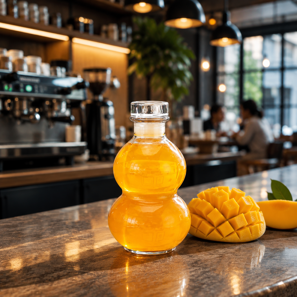 Double Gourd Glass Bottle