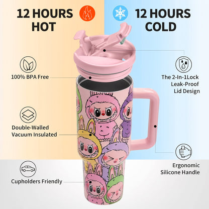 Cute Labubu Squad Tumbler