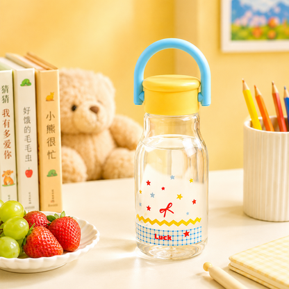 Sweet Pastel Glass Bottle