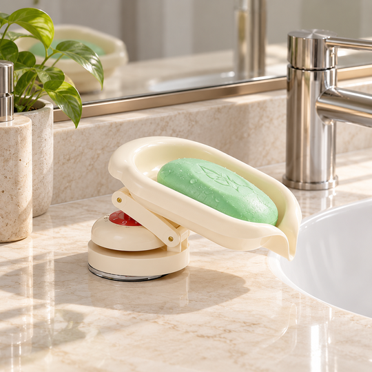 Compact soap holder position