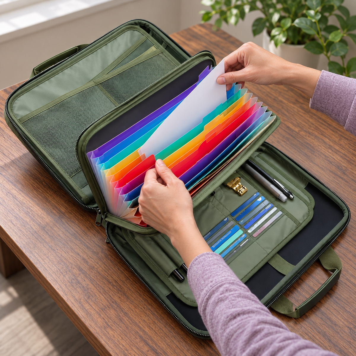 All-in-One Document Case, green - image7