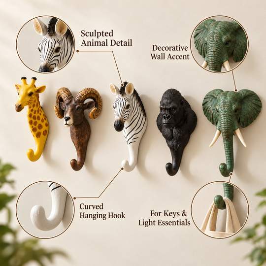 Animal Head Wall Hooks feature explainer
