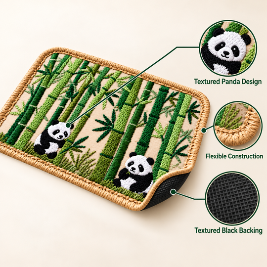 Bamboo Panda Absorbent Mat feature explainer