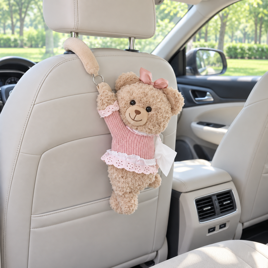 BearHug Car Tissue Holder side view
