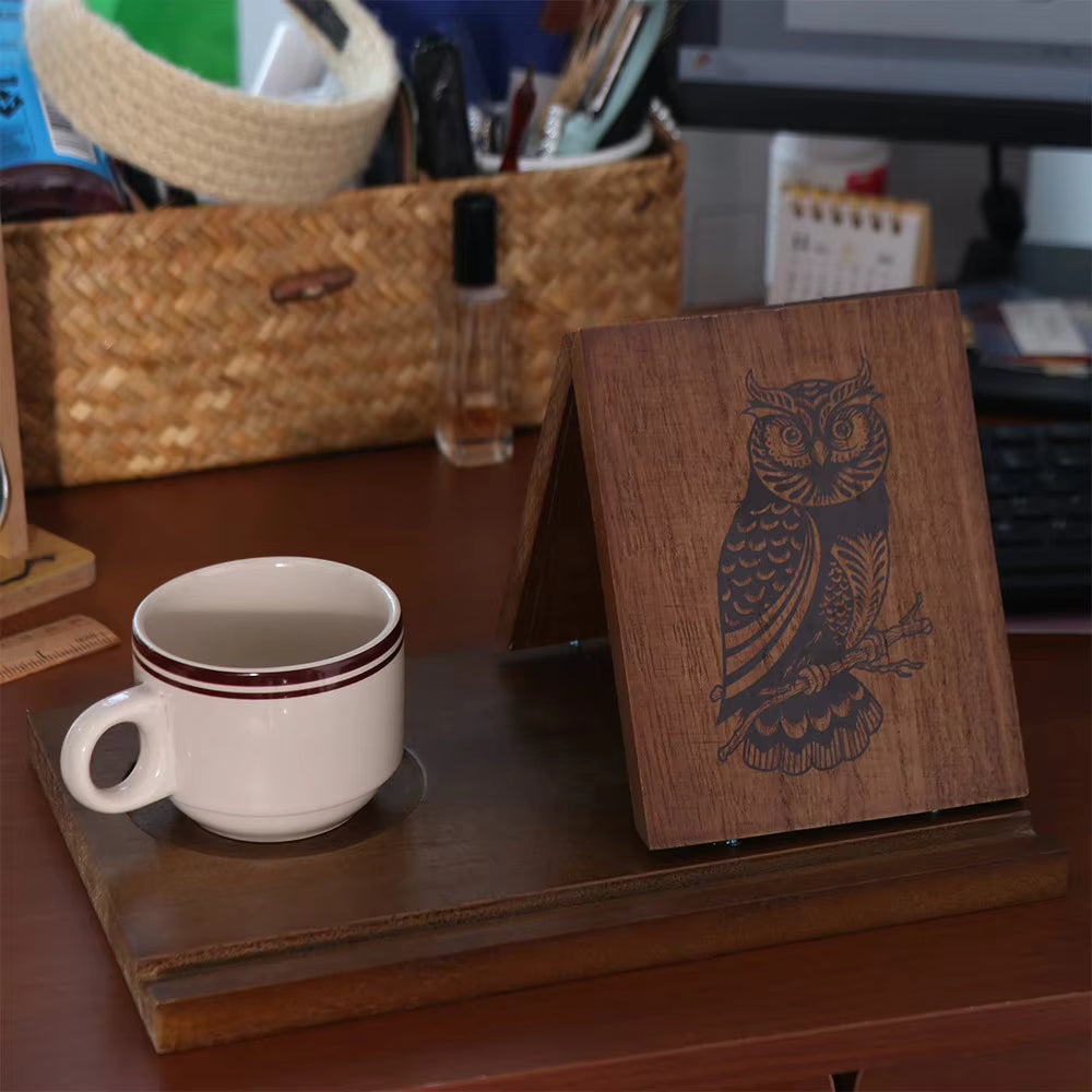 Wooden Owl Book Stand