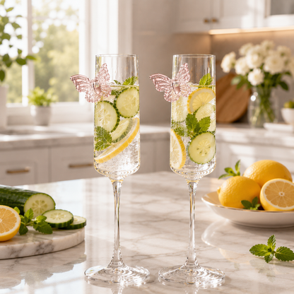 3D Butterfly Glass