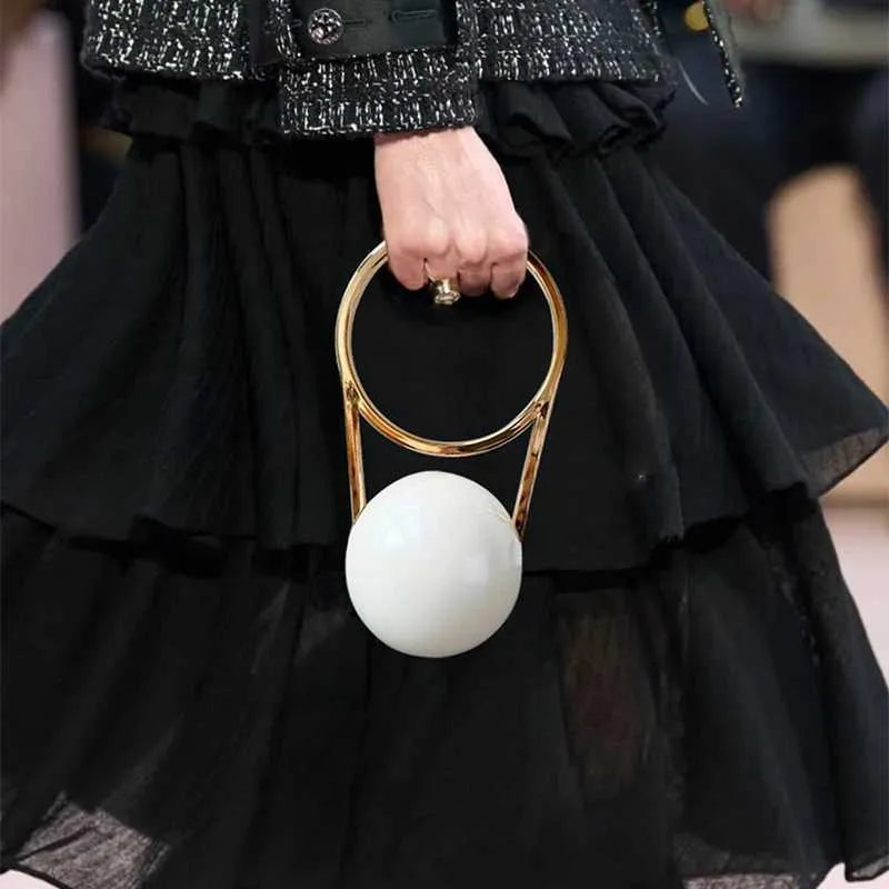 Ball Handle Mini Luxury Handbag