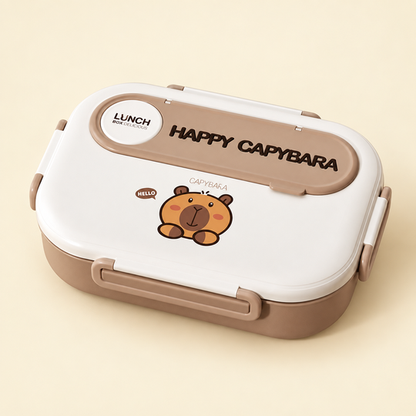 Cartoon Steel Tiffin Box - closed hero