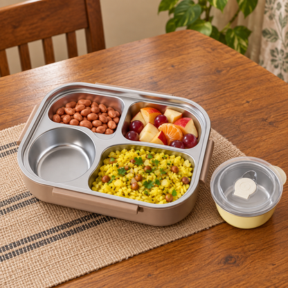 Cartoon Steel Tiffin Box - snack packing