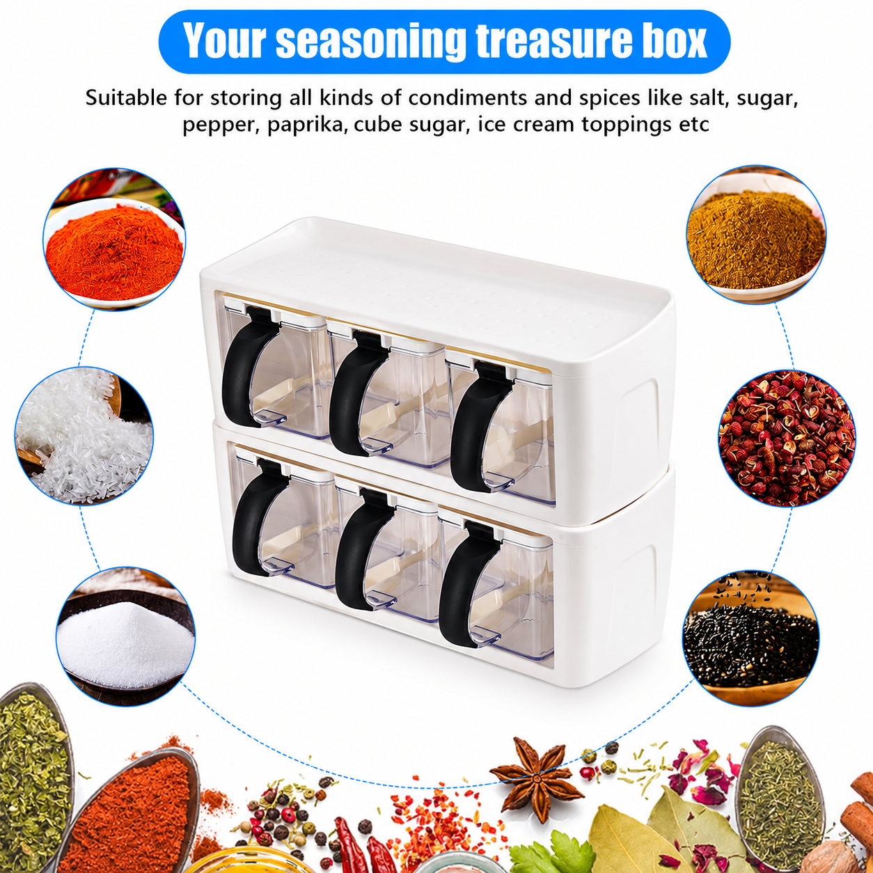 Premium Wall-Mounted Spice Organizer
