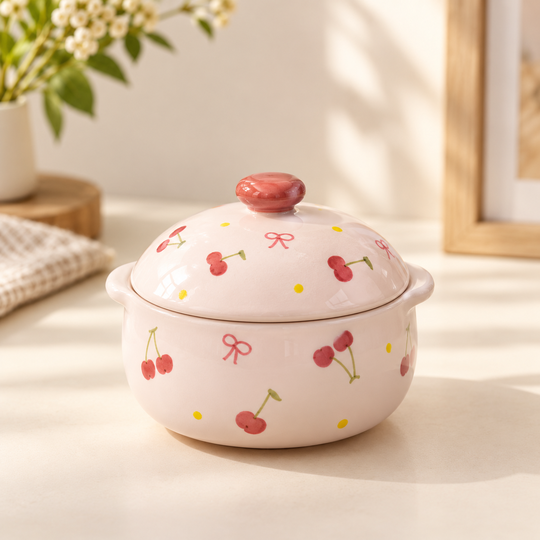 Ceramic Food Storage & Serving Bowl — hero use
