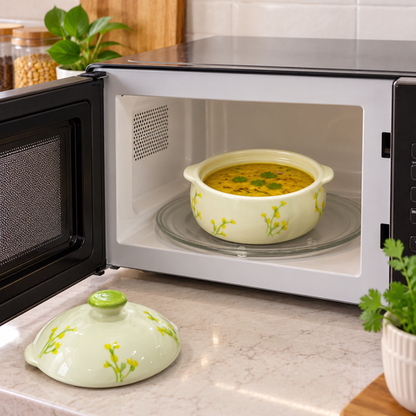 Ceramic Food Storage & Serving Bowl — microwave use