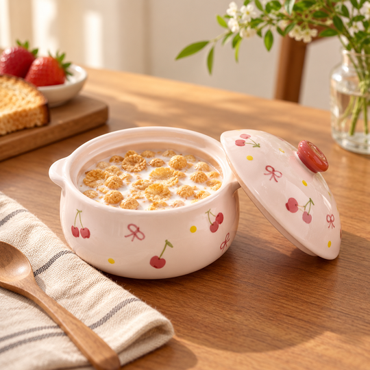 Ceramic Food Storage & Serving Bowl — breakfast use