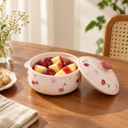 Ceramic Food Storage & Serving Bowl — fruit use