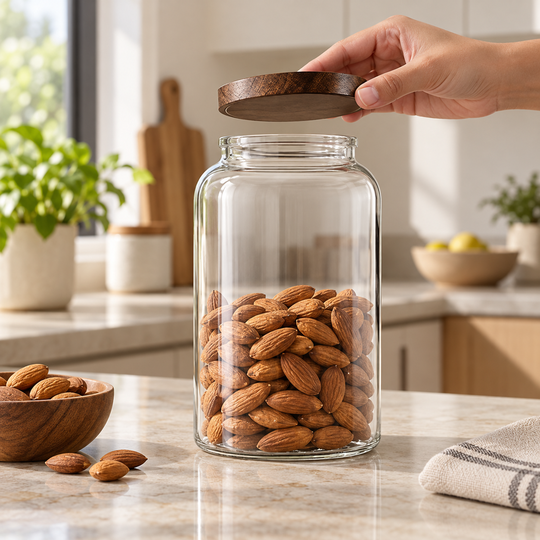 Clear Glass Pantry Storage Jar listing image 5