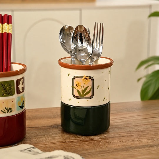 Counter Cutlery Holder with spoons and forks