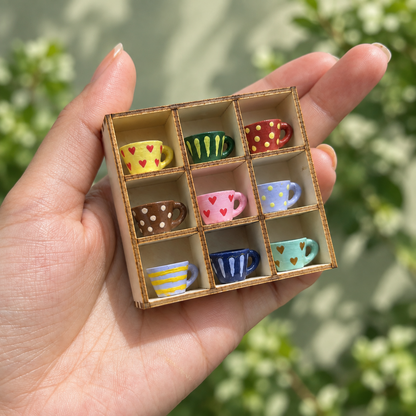 Cozy Miniature Cup Shelf — palm scale