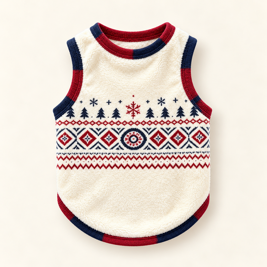 Cozy Winter pet cloth front product view