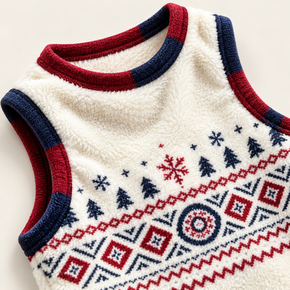 Cozy Winter pet cloth texture and trim detail