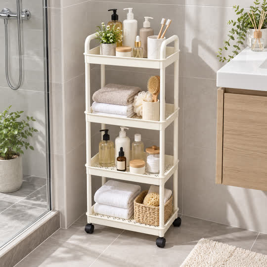EasyGlide Storage Trolley organizing bathroom essentials