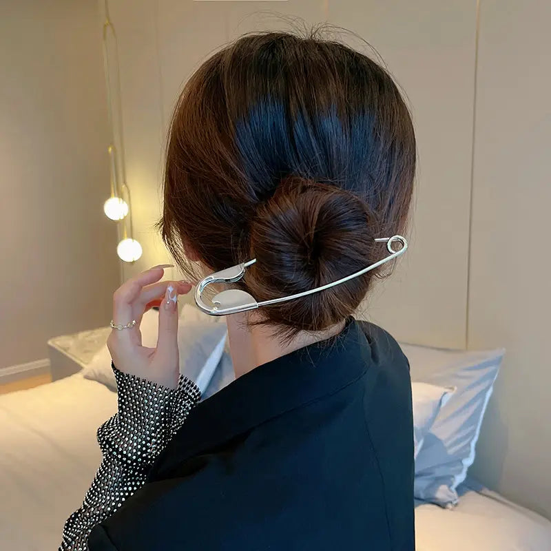 Large Safety Pin Hair Clip