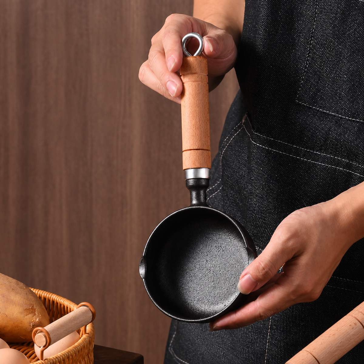 Mini Cast Iron Tadka Pan