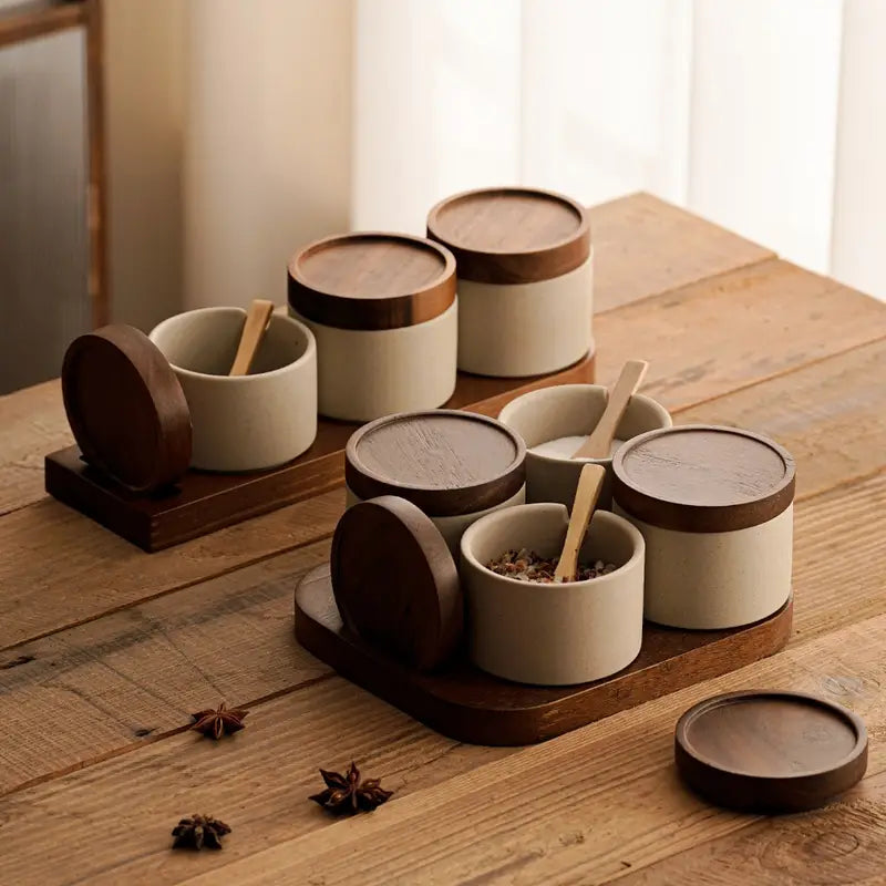 Nordic Condiment Jar Set