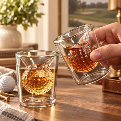 Double Layer Golf Ball Glass — view 4
